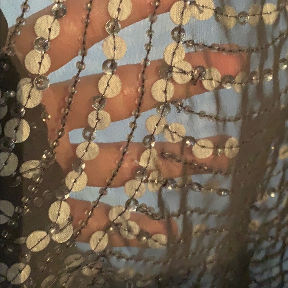 Parker Sequence Silk Top With Slightly Open Back - image 8